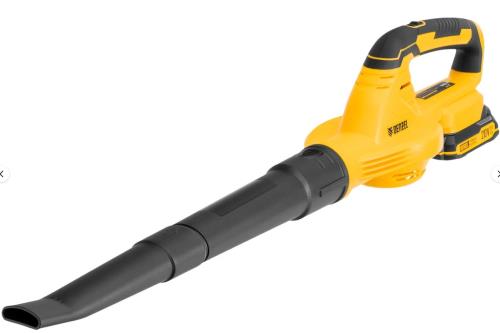 Воздуходувка аккумуляторная DENZEL AB-500, 20 Li-ion, 20 В, 2 Ач, 60 м/с, АКБ, ЗУ