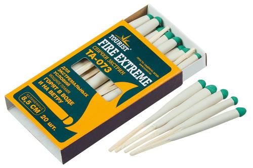 Спички TOURIST FIRE EXTREME, 8,5 см, 20 шт.