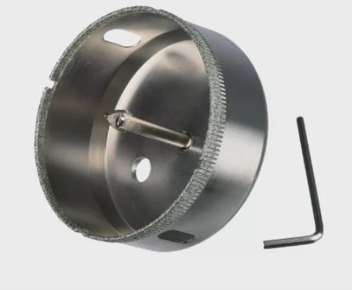 Коронка алмазная VERTEX 45*55 мм с центрирующим сверлом  (керамогранит,мрамор, стекло)