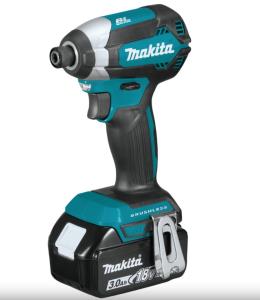 Шуруповерт аккумуляторный MAKITA DTD153RFE, 18В, 2х3 Ач, Li-ion, LXT, 170 Нм, бесщеточный.