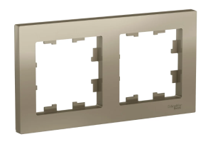 Рамка AtlasDesign 2-постовая, ШАМПАНЬ, SE 