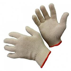 Перчатки рабочие х/б без ПВХ, эконом, белые