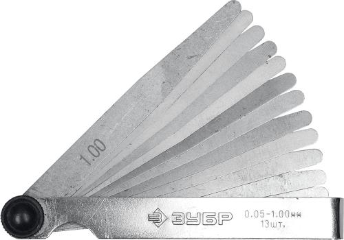 Набор щупов ЗУБР 0.05 - 1 мм, 13 предметов