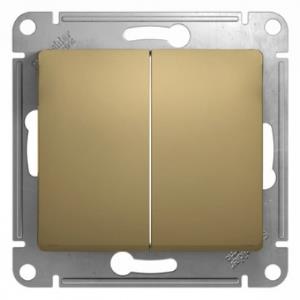 Выключатель GLOSSA 2кл, 10АХ, механизм, ТИТАН