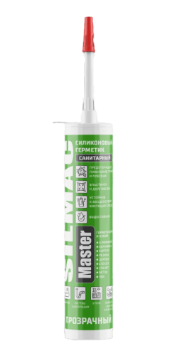 Герметик сил SILMAC Master санитарный, прозрачный, 280мл