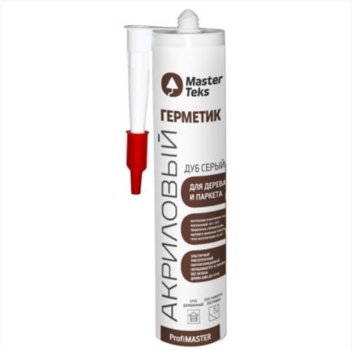 Герметик акрил MasterTeks ProfiMaster для дерева и паркета, дуб серый, 290мл