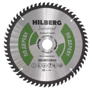 Диск пильный по дереву Hilberg Industrial HW256 255*30*60Т