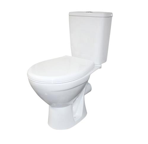 Унитаз-компакт ROSA СОЛО, нижн. подвод, гориз. выпуск, 625*350*775мм