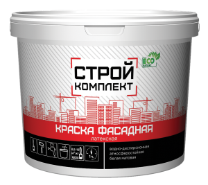 Краска ВД Стройкомплект фасадная, 25кг