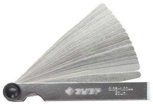 Набор щупов ЗУБР 0.05 - 1 мм, 20 предметов