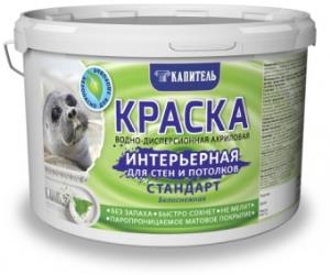 Краска ВД Капитель Интерьерная, супербелая, 7кг 