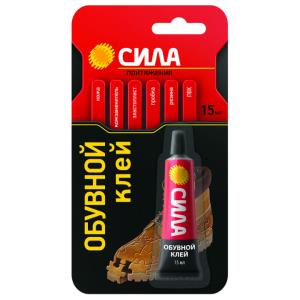 Клей СИЛА обувной, 15 мл