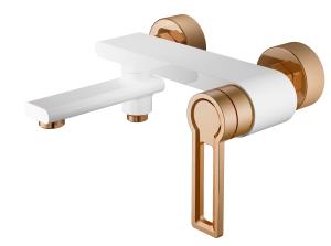 Смеситель для ванны I-TECH, DORADO 20, однорычажный, белый/золото