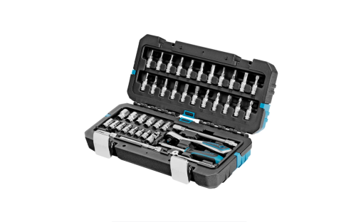 Набор инструментов Gross 1/4", CrV, 120 зубьев, 42 предмета