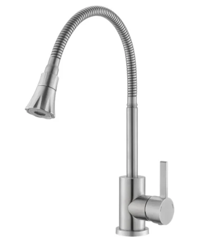 Смеситель VODA для кухни с гибким изливом 