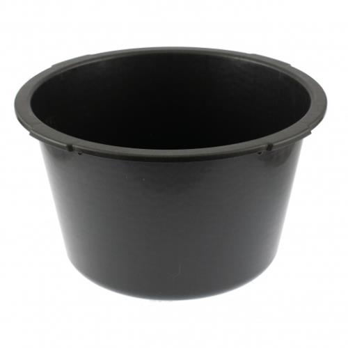 Таз Сибертех строительный круглый, черный, 30л