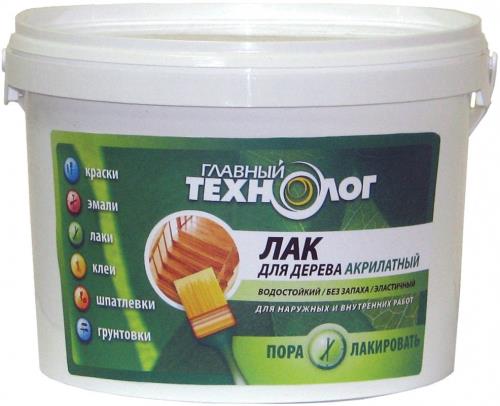 Лак акрил Новобытхим Главный технолог, бесцв, 0,5кг