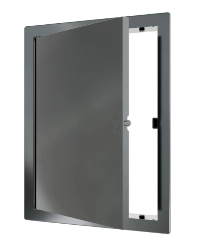 Люк дверца ревизионная LN фланец 150х200 нажимной замок 172х222  Gray ЭРА
