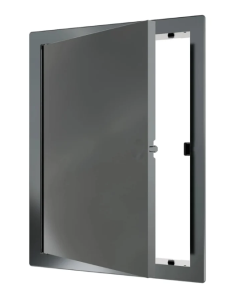 Люк дверца ревизионная LN фланец 150х200 нажимной замок 172х222  Gray ЭРА