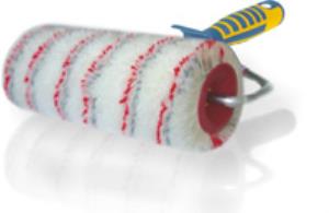 Валик АКОР Профи полиамид кр-сер, 2-х ручка, 180х8мм