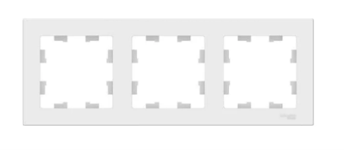 Рамка AtlasDesign 3-постовая, БЕЛЫЙ, SE 