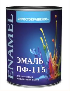 Эмаль ПФ-115 Простокрашено св-зеленая 0,8кг