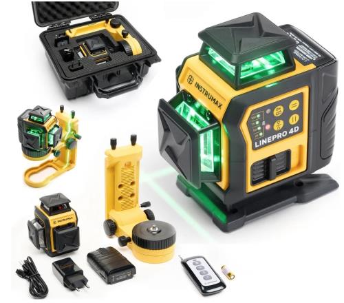 Уровень лазерный профессиональный INSTRUMAX  LINEPRO 4D Professional SET