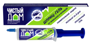 Гель ЧИСТЫЙ ДОМ универсальный от тараканов, садовых и домашних муравьев, 20 мл 