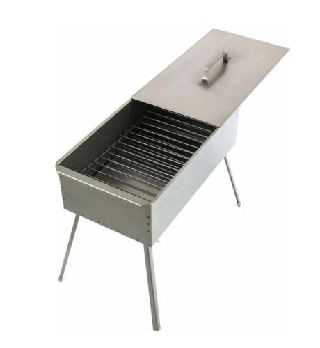 Коптильня Palisad Camping  двухъярусная с поддоном, на ножках 500x270x175, 0,8 мм, 