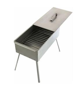 Коптильня Palisad Camping  двухъярусная с поддоном, на ножках 500x270x175, 0,8 мм, 