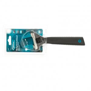 Ключ Gross разводной, 200 мм,CrV, тонкие губки, защитные насадки