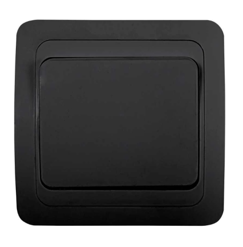 Выключатель CLASSICO 1 кл. черный 2021B IN HOME