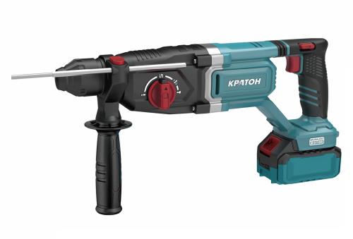 Перфоратор аккумуляторный бесщеточный КРАТОН "Pro-Series" BRHC18-24 (3.0J, АКБ 4,0А·ч; ЗУ + кейс)
