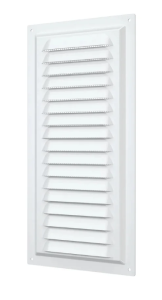 Решетка вытяжная стальная с покрытием полим эмалью с сеткой 150х300 ЭРА