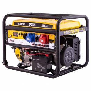Генератор бензиновый DENZEL PS 90 ED-3, 9.0 кВт,  230 В/400 В, 25 л, электростартер