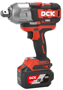 Гайковерт аккум ударный бесщеточный DCK KDPB1288, 18В, 3/4 ", 2*6А/ч. 1288/1700Нм