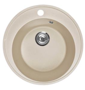 Мойка I-TECH круглая Ø500х190 кварц, песчаный берег