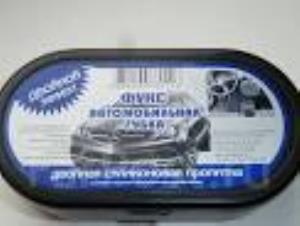 Губка с пропиткой "ФУКС" для полировки авто панели	