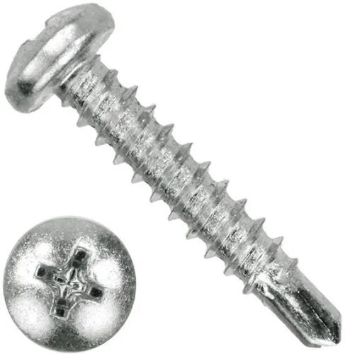 Шуруп 3,5х9,5 с полукр. гол. с буром ч/пасс., 1000шт