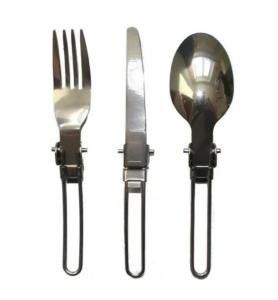 Набор TOURIST 3 столовых предмета (нож, ложка, вилка)