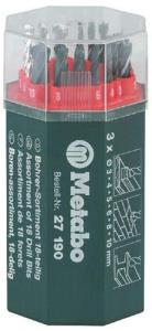 Набор сверл METABO, камень, мет, дер, 18 предметов