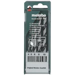Набор сверл по бетону METABO, 4-5-6-8-10 5 предметов