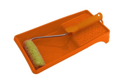 Набор АКОР  "для работ с Эмалями": мини-валик 110мм + ванночка 15х29см