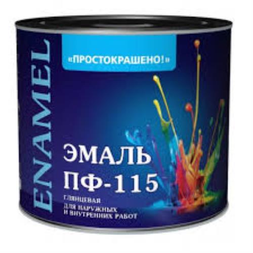 Эмаль ПФ-115 Простокрашено белая 1,8кг