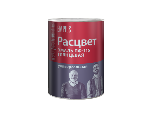 Эмаль ПФ-115 Расцвет, оранжевая, универ, 0,9кг