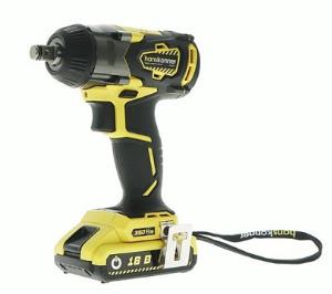 Гайковерт аккум ударный Hanskonner HCD18350S б/щ,18В,3скор,2акк Li-Ion 2,4Ач,350Нм,1/2",зар 1ч, Unibattery