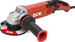 Машина шлифовальная угловая DCK KSM05-125E, 1500Вт, 0-11800 об/мин. 125мм, пл.пуск, эл.стаб. об, анти-рестарт.