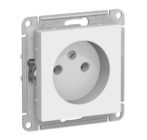 Розетка AtlasDesign б/з, 16А, механизм, БЕЛЫЙ, SE