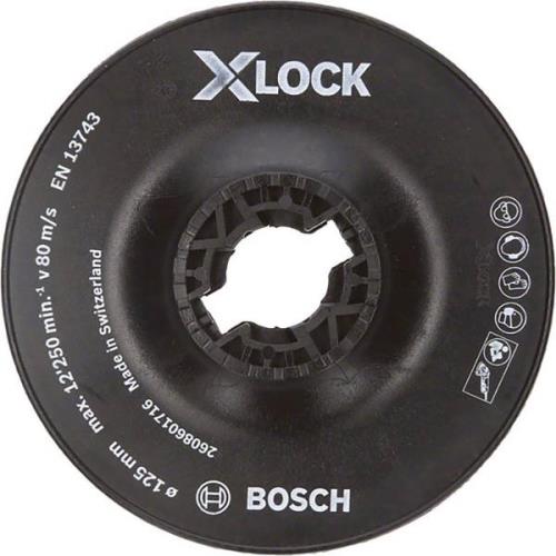Тарелка опорная для УШМ BOSCH X-LOCK, грубая, 125мм