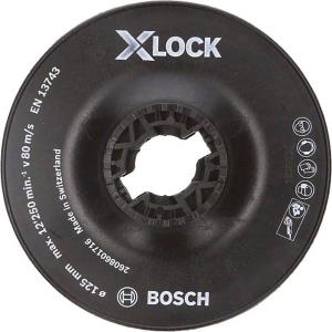 Тарелка опорная для УШМ BOSCH X-LOCK, грубая, 125мм